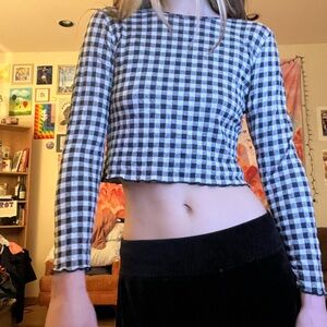 Checkered Forever 21 long sleeve
